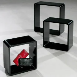 DecoWoerner Expositores Para Tiendas>Conjunto De Estantes "Cubo" Color 3 Pz.
