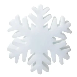 DecoWoerner Decoración De Invierno|Figuras De Navidad>Copo De Nieve "cristal De Hielo" 3D 40 Cm Ø