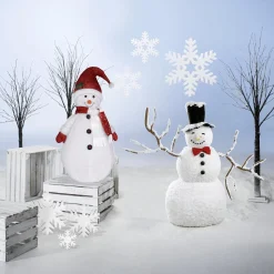 DecoWoerner Decoración De Invierno>Copo De Nieve De Algodón, Ø 30 Cm