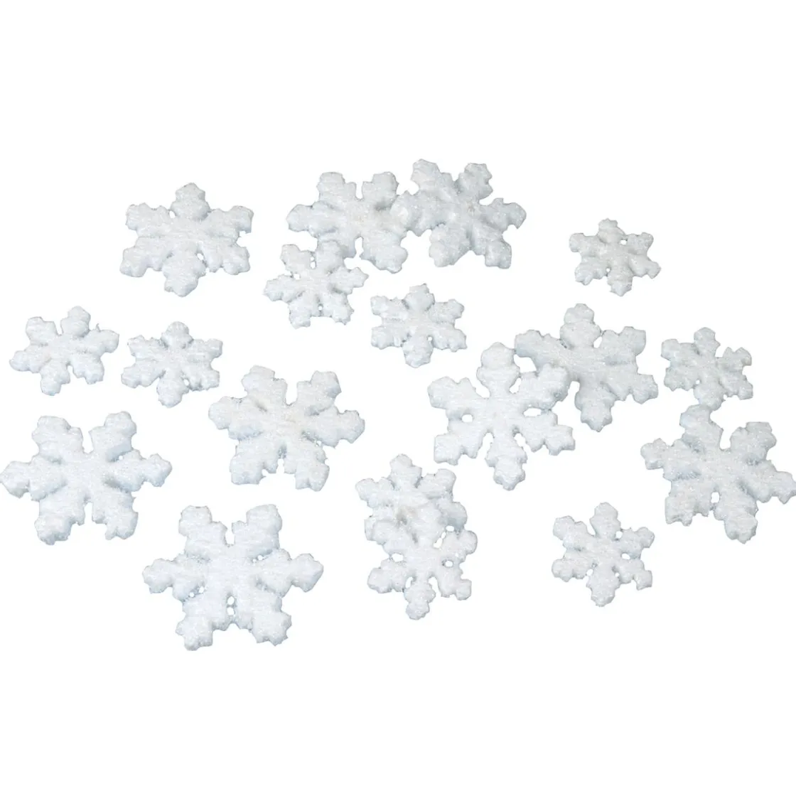 DecoWoerner Decoración Dispersa|Decoración De Invierno>Copos De Nieve Decorativos, 30 Piezas