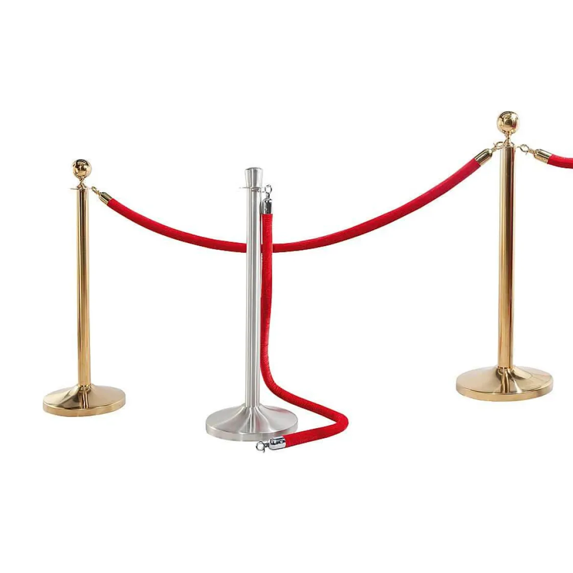 DecoWoerner Carteles Y Señalización>Cordón Para Postes De Barrera, 150 Cm De Longitud, Latón/