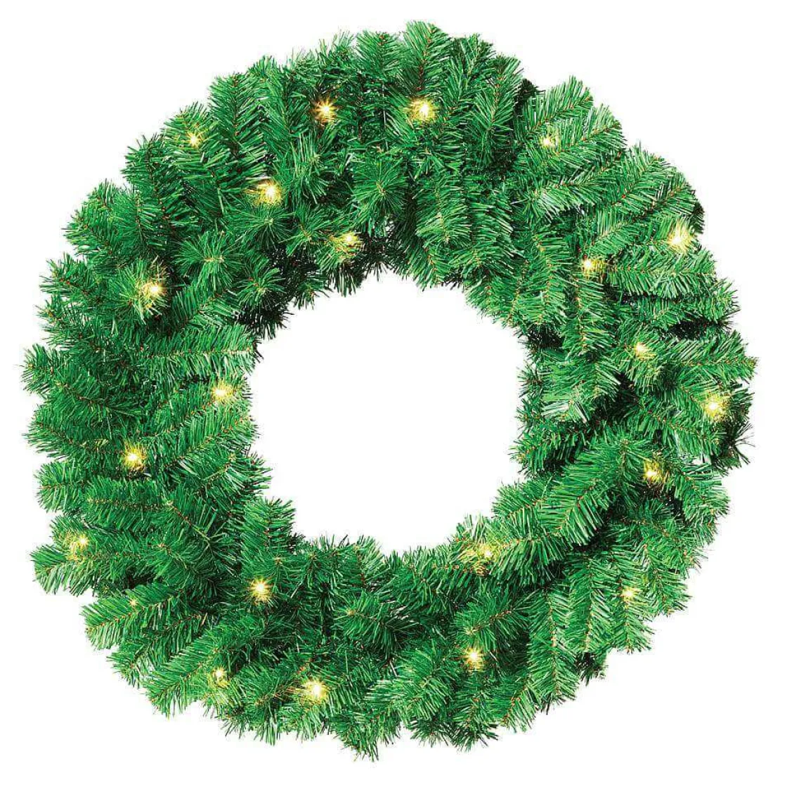 DecoWoerner Coronas De Navidad>Corona De Abeto Basic, LED, Ø 60 Cm, Carácter Bidimensional