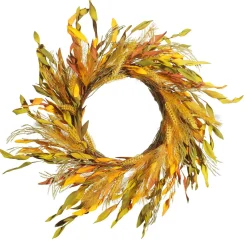 DecoWoerner Decoración De Otoño|Ramos Y Coronas De Flores>Corona De Puerta Otoño, Ø 63 Cm