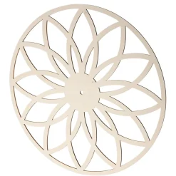 DecoWoerner Decoración De Primavera>Corte De Madera "Flor" Ø 44 Cm