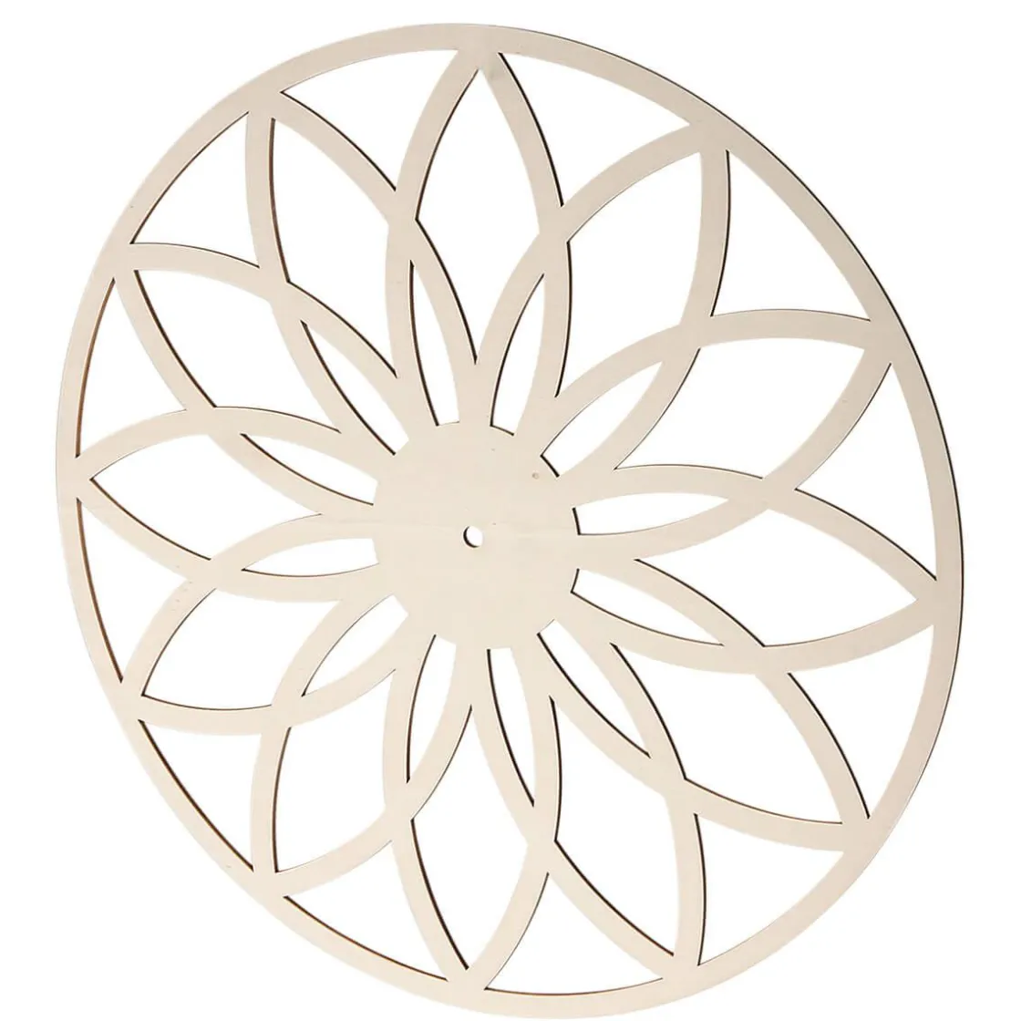 DecoWoerner Decoración De Primavera>Corte De Madera "Flor" Ø 44 Cm