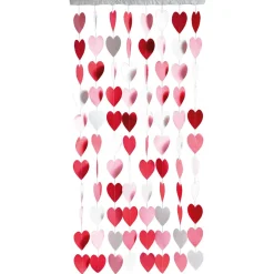 DecoWoerner Decoración Temática>Cortina "Corazón", 200 X 100 Cm