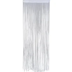 DecoWoerner Decoración Temática>Cortina De Cuerdas Blanca, 200 X 90 Cm