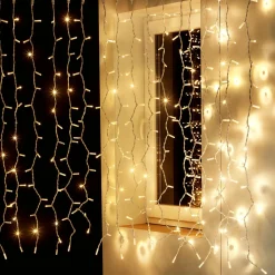 DecoWoerner Luces De Navidad>Cortina De Luces LED Para Uso Profesional Sistema IP67, 300 LED, 150 X 200 Cm, Sin Cable