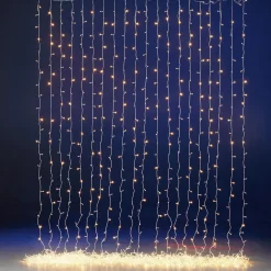 DecoWoerner Luces De Navidad>Cortina De Luces LED Para Uso Profesional Sistema IP20, 1800 LED, 900 X 200 Cm, Sin Cable