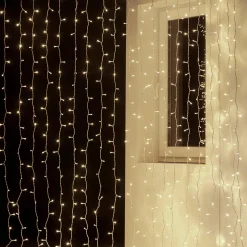 DecoWoerner Luces De Navidad>Cortina De Luces LED Para Uso Profesional Sistema IP20, 1000 LED, 500 X 200 Cm, Sin Cable