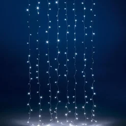 DecoWoerner Luces De Navidad>Cortina De Luces LED Parpadeante Para Exteriores, Anchura 100 Cm, Cable