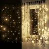 DecoWoerner Luces De Navidad>Cortina De Luces LED Parpadeante Para Uso Profesional Sistema IP67, 600 LED, 300 X 200 Cm
