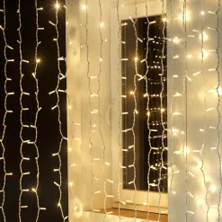 DecoWoerner Luces De Navidad>Cortina De Luces LED Parpadeante Para Uso Profesional Sistema IP67, 600 LED, 300 X 200 Cm