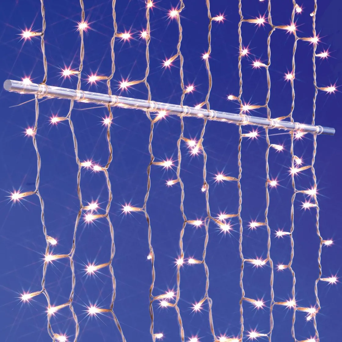 DecoWoerner Luces De Navidad>Cortina De Luces LED 24V Para Exteriores, 1160 LED, 700 X 200 Cm