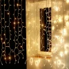 DecoWoerner Luces De Navidad>Cortina De Luz 200 X 80 Cm 160LED IP44, Blanco