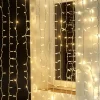 DecoWoerner Luces De Navidad>Cortina De Luz LED Profesional IP67, 900 Cm Sin Cable De Alimentación, Blanca