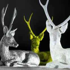 DecoWoerner Decoración De Animales>Corzo Macho Decorativo, Longitud: 70 Cm