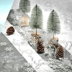 DecoWoerner Decoración De Invierno>Cristales De Hielo Ø 21 Cm 3 Piezas De Plástico