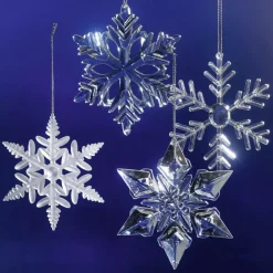 DecoWoerner Decoración De Invierno|Figuras De Navidad>Cristales De Hielo Decorativos, 20 Piezas