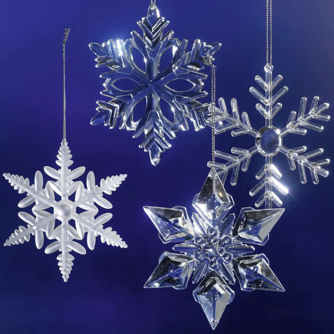 DecoWoerner Decoración De Invierno|Figuras De Navidad>Cristales De Hielo Decorativos, 20 Piezas