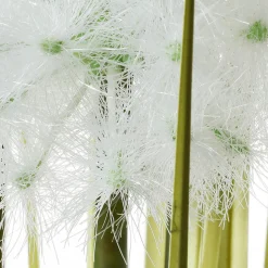 DecoWoerner Decoración De Verano|Decoración De Primavera>Césped Artificial Con Dientes De León En Maceta Negra 70 Cm