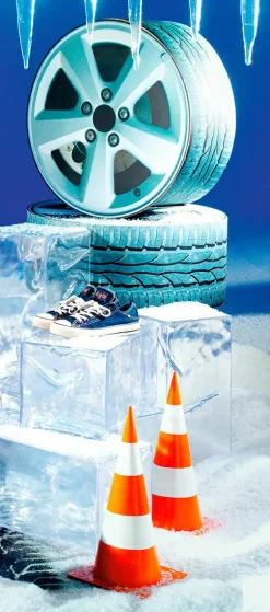 DecoWoerner Decoración Temática|Decoración De Invierno>Cubito De Hielo Decorativo, 23 X 23 Cm
