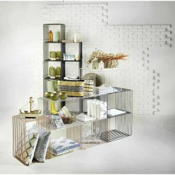 DecoWoerner Expositores Para Tiendas>Cubo De Celosía 60 X 40 Cm Cobre