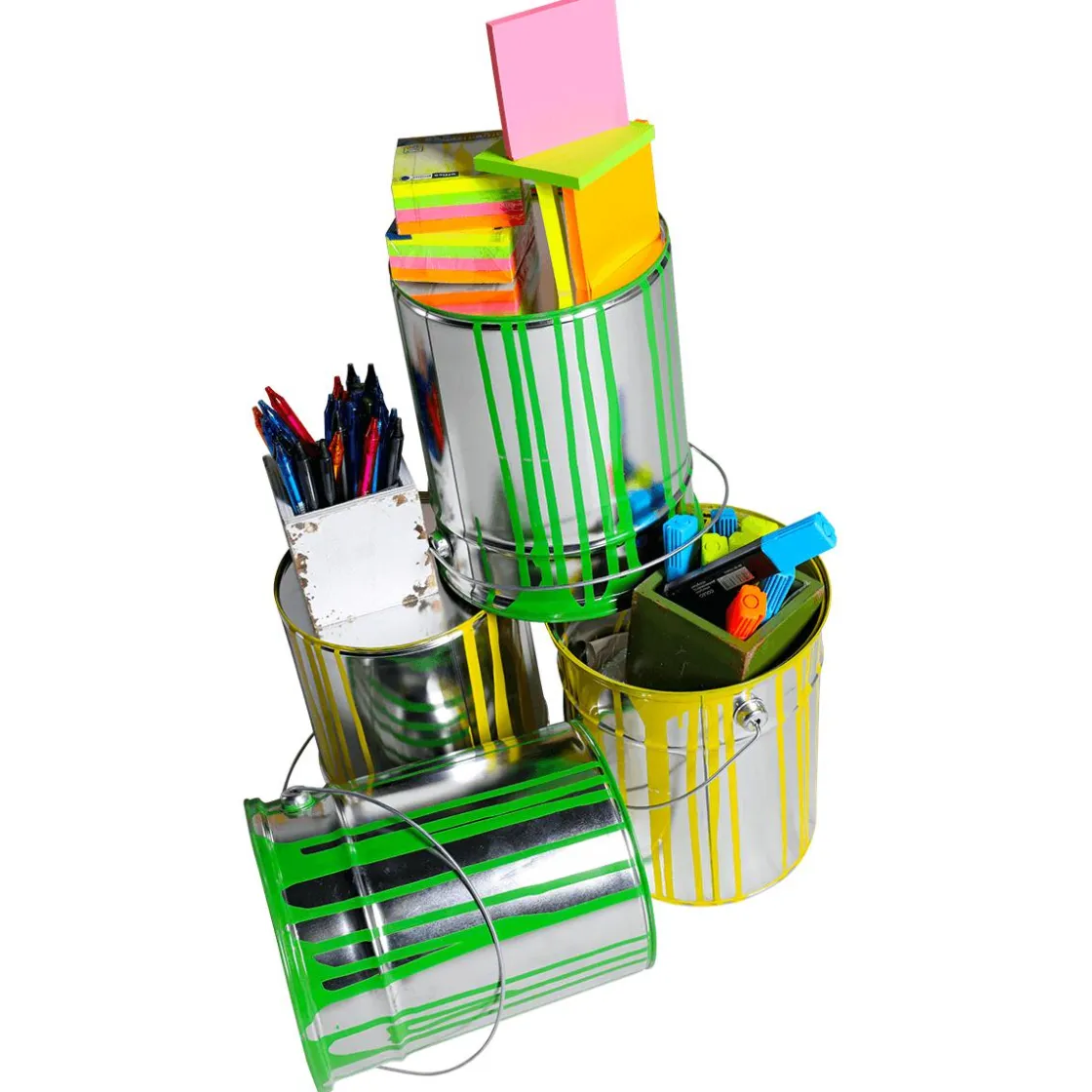 DecoWoerner Decoración Temática>Cubo De Pintura Decorativa De 23 Cm De Alto,