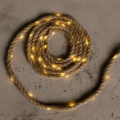 DecoWoerner Luces De Navidad>Cuerda De Cáñamo LED Marítima 295 X 1 X 1 Cm
