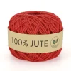 DecoWoerner Cintas De Regalo|Go Green - Envoltorio Para Regalo Ecológico>Cuerda De Yute Ø 1,5 Mm, 100 M, Roja