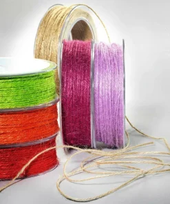 DecoWoerner Cintas De Regalo>Cuerda De Yute, 50 M, Roja