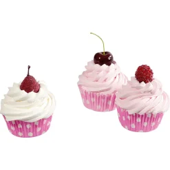 DecoWoerner Pan Y Pastel>Cupcakes Muñeco De Comida 3 Piezas, 7 Cm