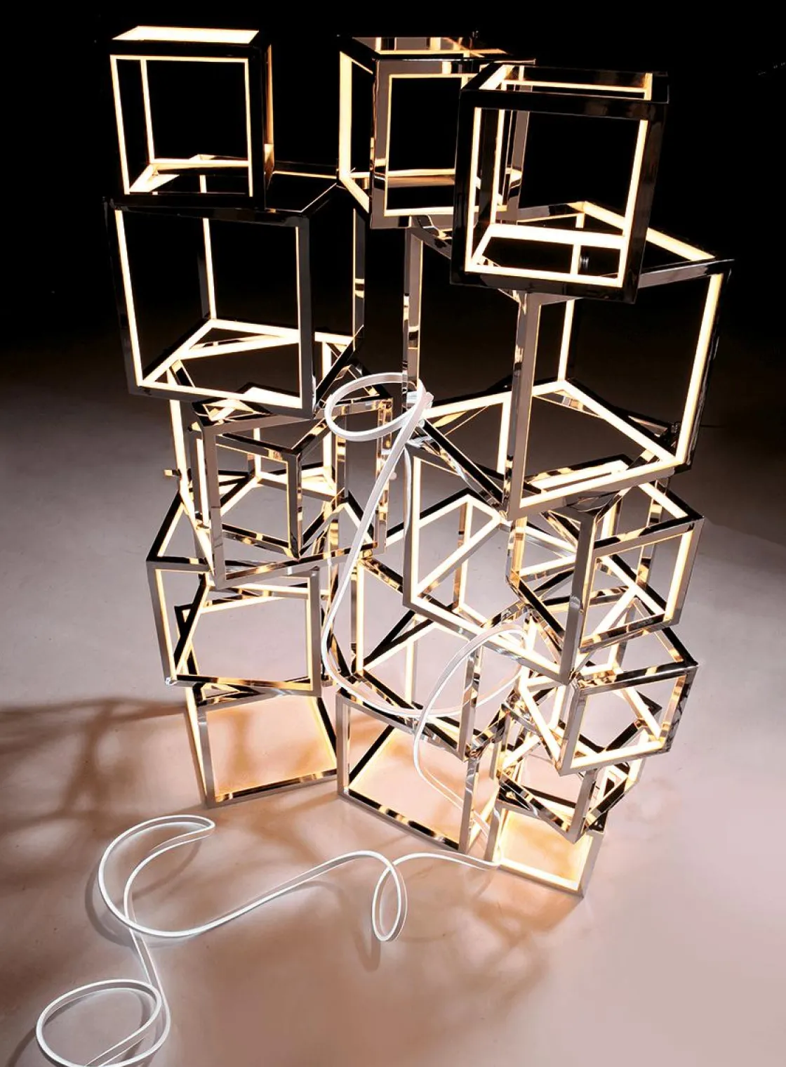 DecoWoerner Luz Decorativa>Dado LED Regulable, , 20 X 20 Cm