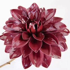 DecoWoerner Decoración De Otoño>Dalia Artificial 56 Cm Burdeos