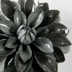 DecoWoerner Decoración De Otoño|Flores Artificiales>Dalia Artificial 56 Cm Gris