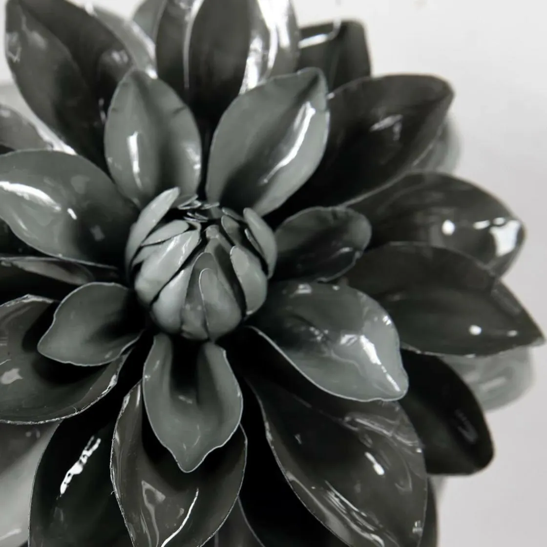 DecoWoerner Decoración De Otoño|Flores Artificiales>Dalia Artificial 56 Cm Gris