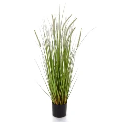 DecoWoerner Decoración De Verano|Decoración De Primavera>Deco Lampbush Grass En Maceta Negra 90 Cm