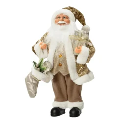 DecoWoerner Figuras De Navidad>Deco Papá Noel Con Botas 45 Cm Dorado