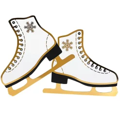 DecoWoerner Decoración De Invierno>Deco Patines / Oro 43 X 30 Cm