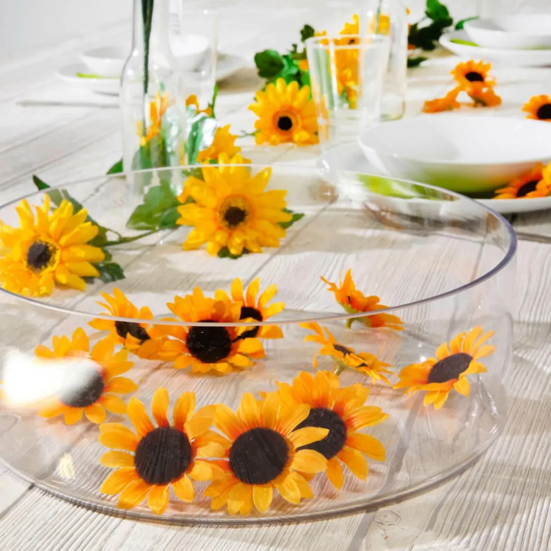 DecoWoerner Decoración Dispersa|Decoración De Primavera>Decoración Flores Girasoles, Paquete De 24 Piezas