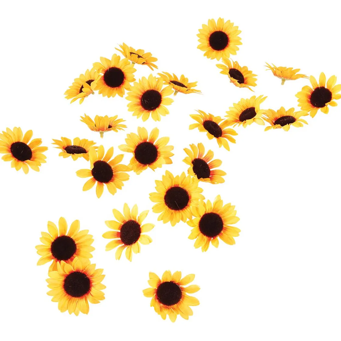 DecoWoerner Decoración Dispersa|Decoración De Primavera>Decoración Flores Girasoles, Paquete De 24 Piezas