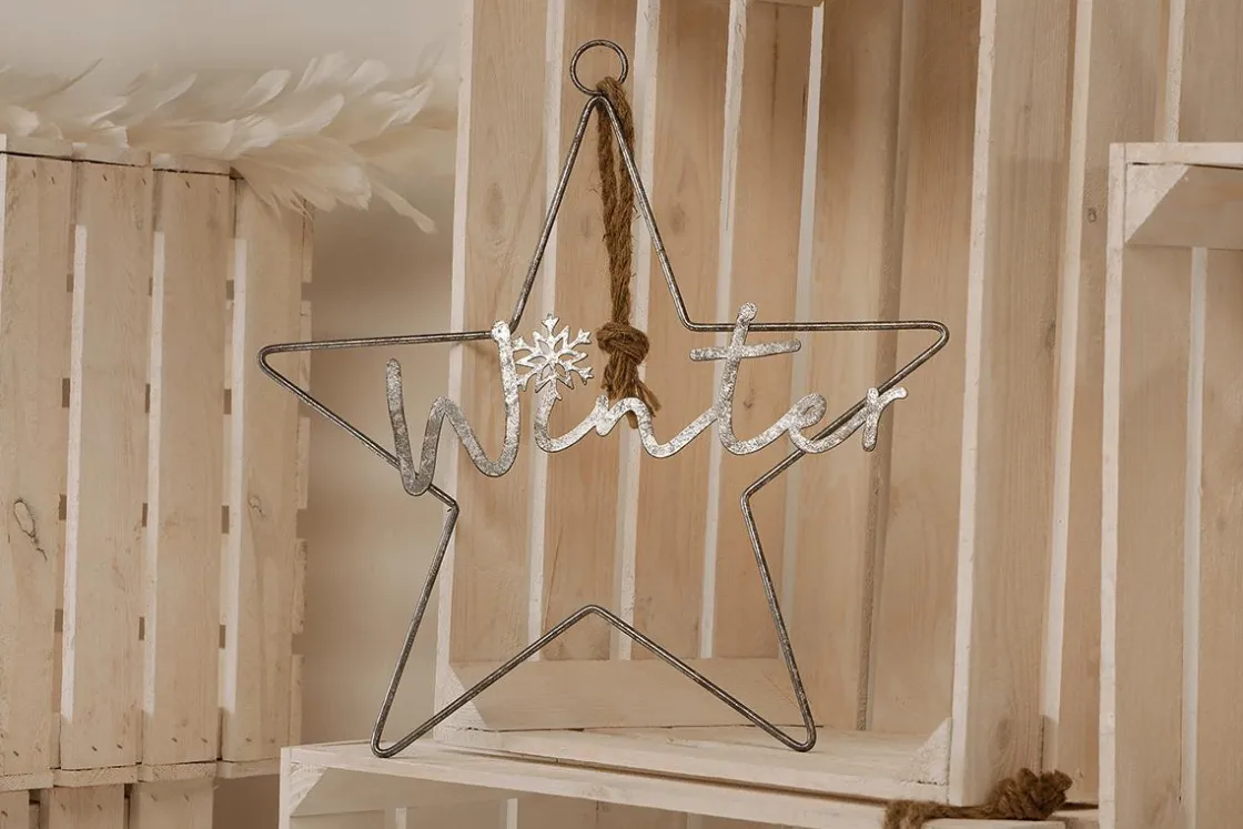 DecoWoerner Estrella De Navidad>Decostar Metal Antiguo 40 Cm