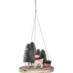 DecoWoerner Figuras De Navidad>Disco De Madera Decorativo Ø 50 Cm