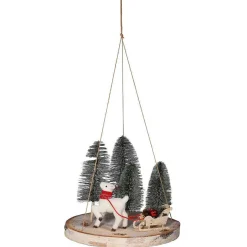 DecoWoerner Figuras De Navidad>Disco De Madera Decorativo Ø 50 Cm