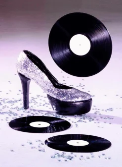 DecoWoerner Decoración Temática>Disco De Vinilo, Ø 30 Cm