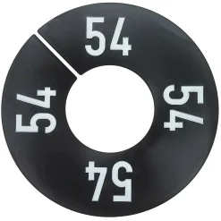 DecoWoerner Separadores De Talla Y Marcadores De Tallas>Disco Negro Talla Con Ropa Talla 54