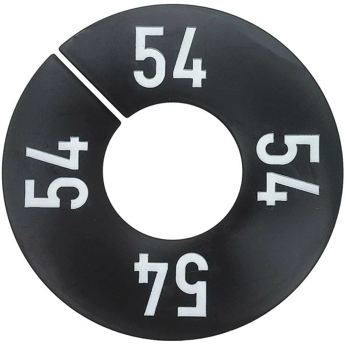 DecoWoerner Separadores De Talla Y Marcadores De Tallas>Disco Negro Talla Con Ropa Talla 54