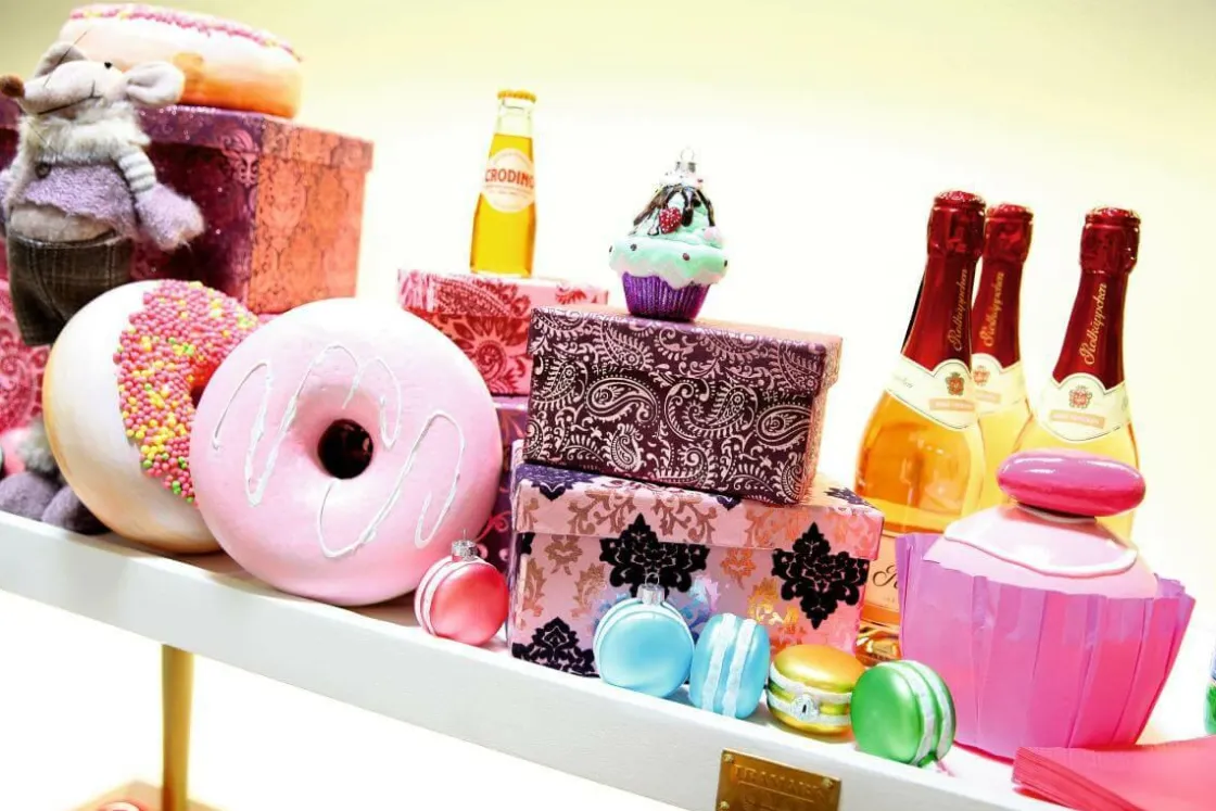 DecoWoerner Chupetes Xxl>Donut Decorativo Ø 20 Cm