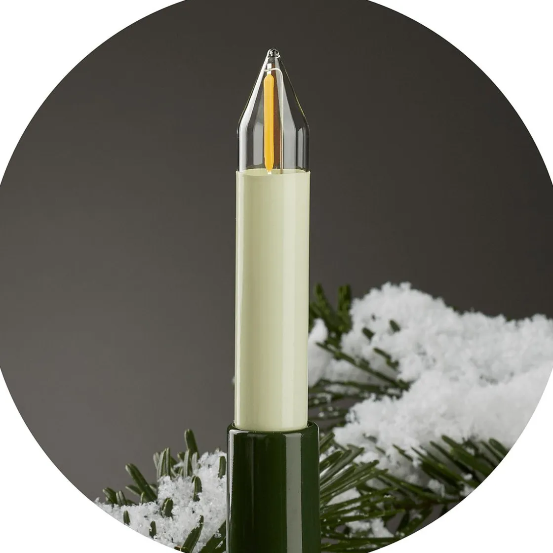 DecoWoerner Luz Decorativa|Luces De Navidad>Eje Velas Luz Cadena Para Interior Y Exterior 22 M