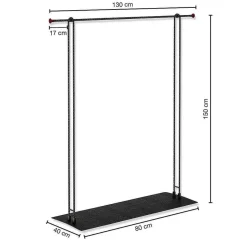 DecoWoerner Percheros>El Puesto De Ropa Confeccionada LOFT, 130 X 150 Cm